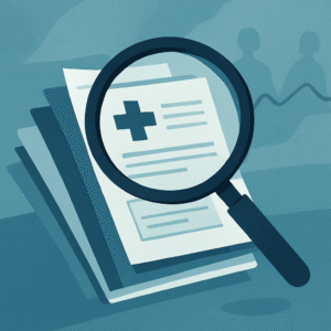 A magnifying glass for scrutinizing medical records